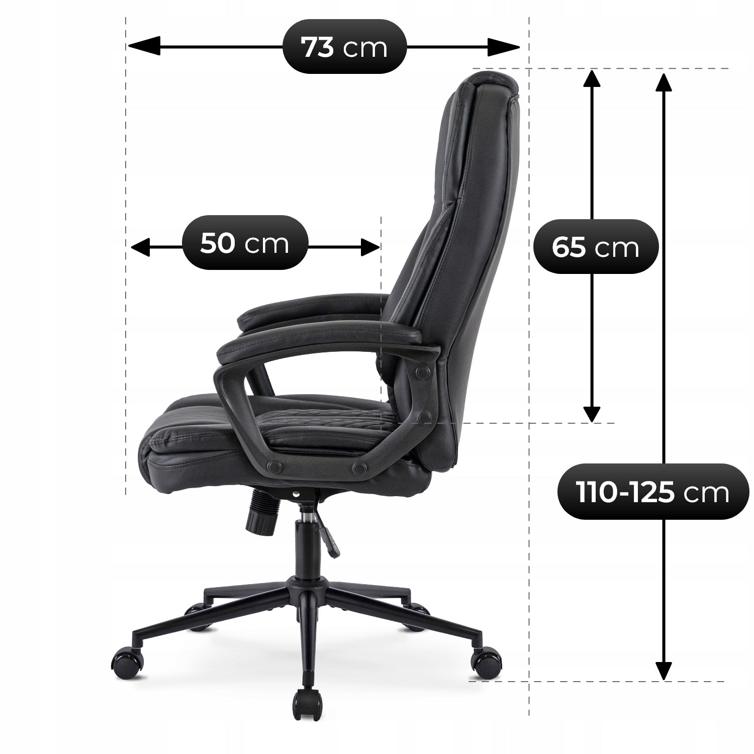 Office Chair Swivel Desk Chair Ergonomic Black PHONIX Medical device no