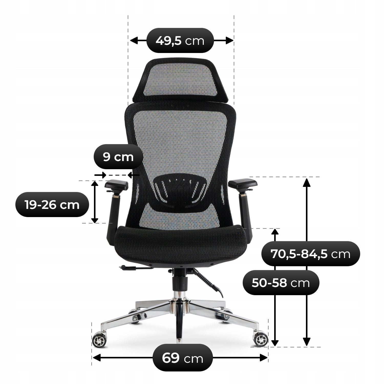 Office Chair Swivel Ergonomic Desk Chair Black LITOS Manufacturer code gaming prezent na święta dla chłopaka