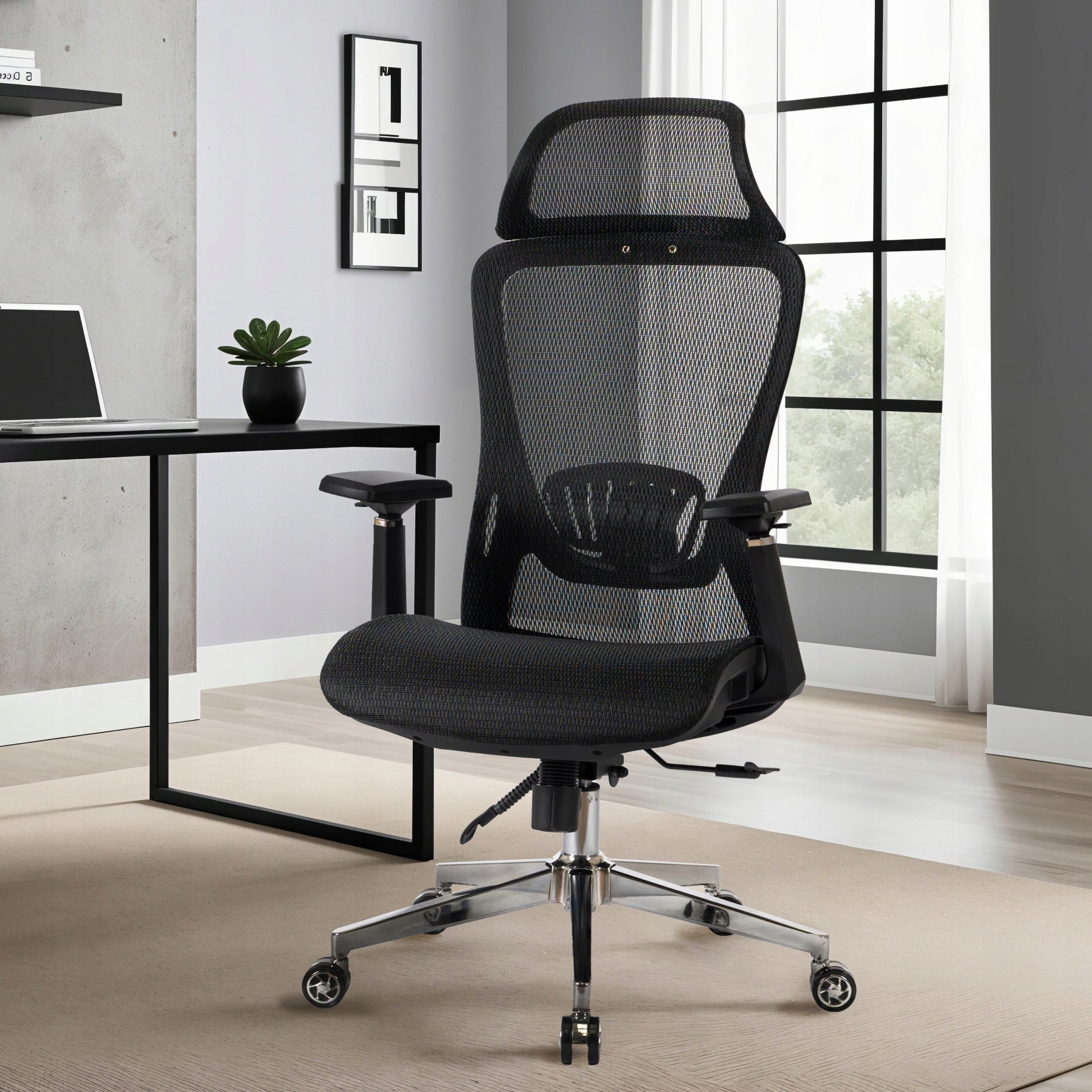 Office Chair Swivel Ergonomic Desk Chair Black LITOS Packaging status original