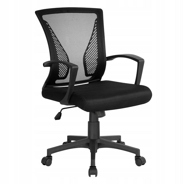 Office Chair Swivel Ergonomic Mesh Backrest, Black