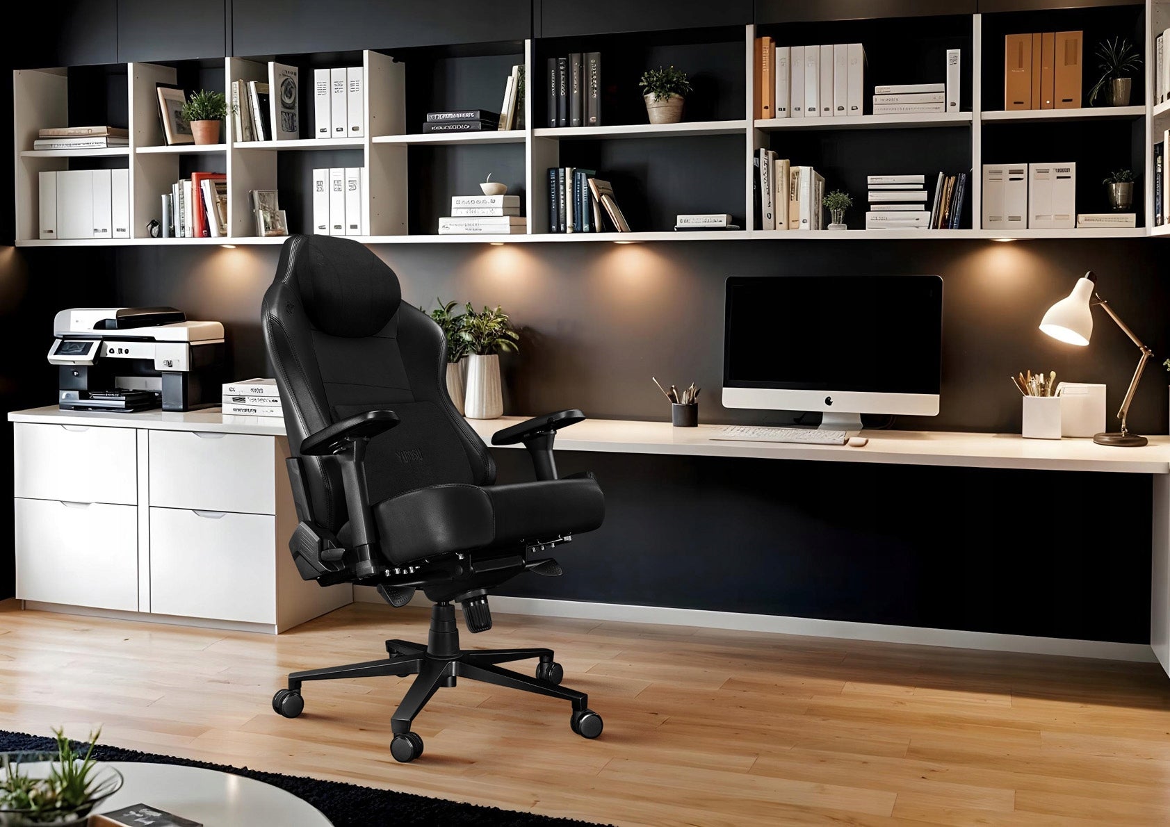Office Chair Swivel Ergonomic PREMIUM 2054 Magnetic Black Material Packaging status original