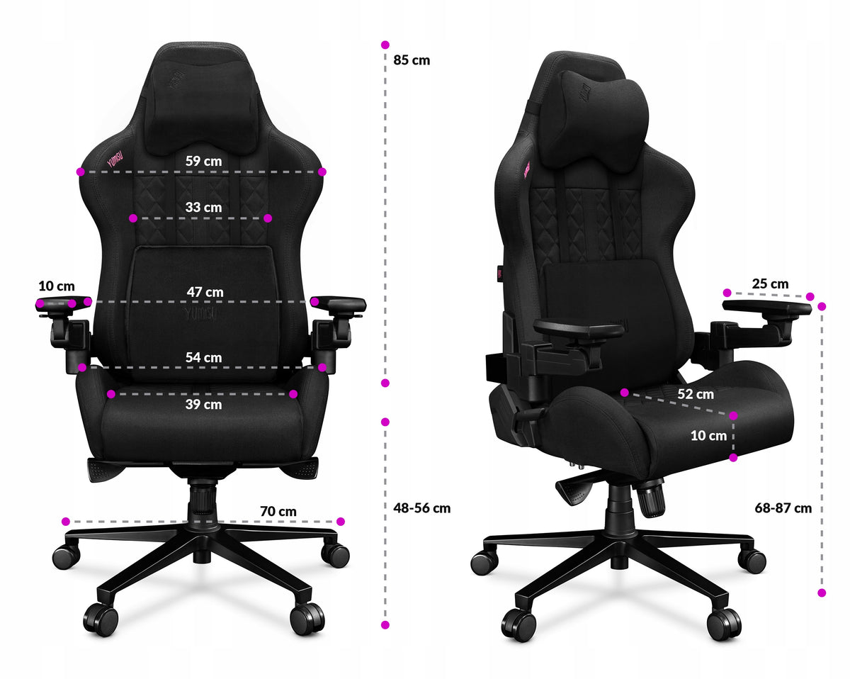 Office Chair Swivel Ergonomic Yumisu 2050X Fabric Black X-CROSS Manufacturer code Y-2050X-BB-M