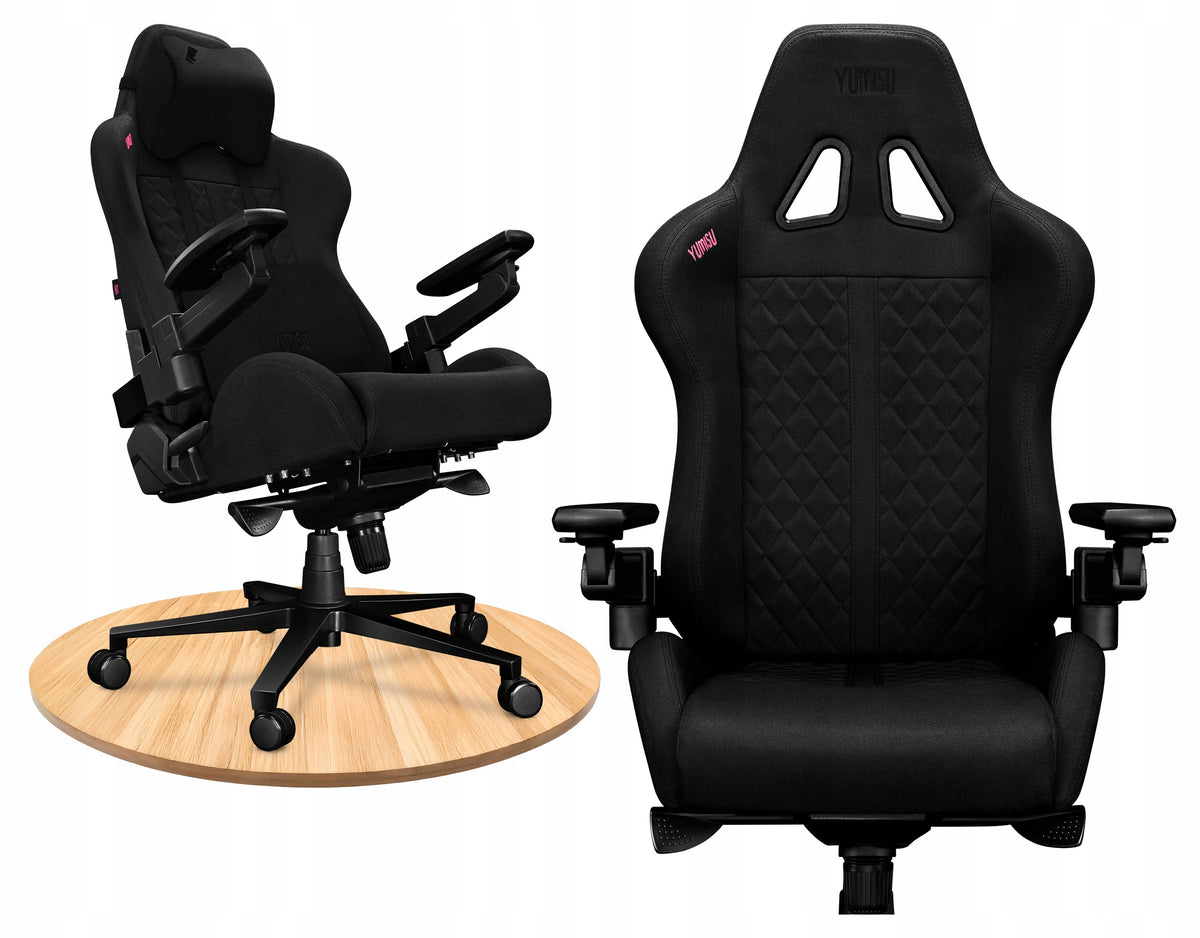 Office Chair Swivel Ergonomic Yumisu 2050X Fabric Black X-CROSS
