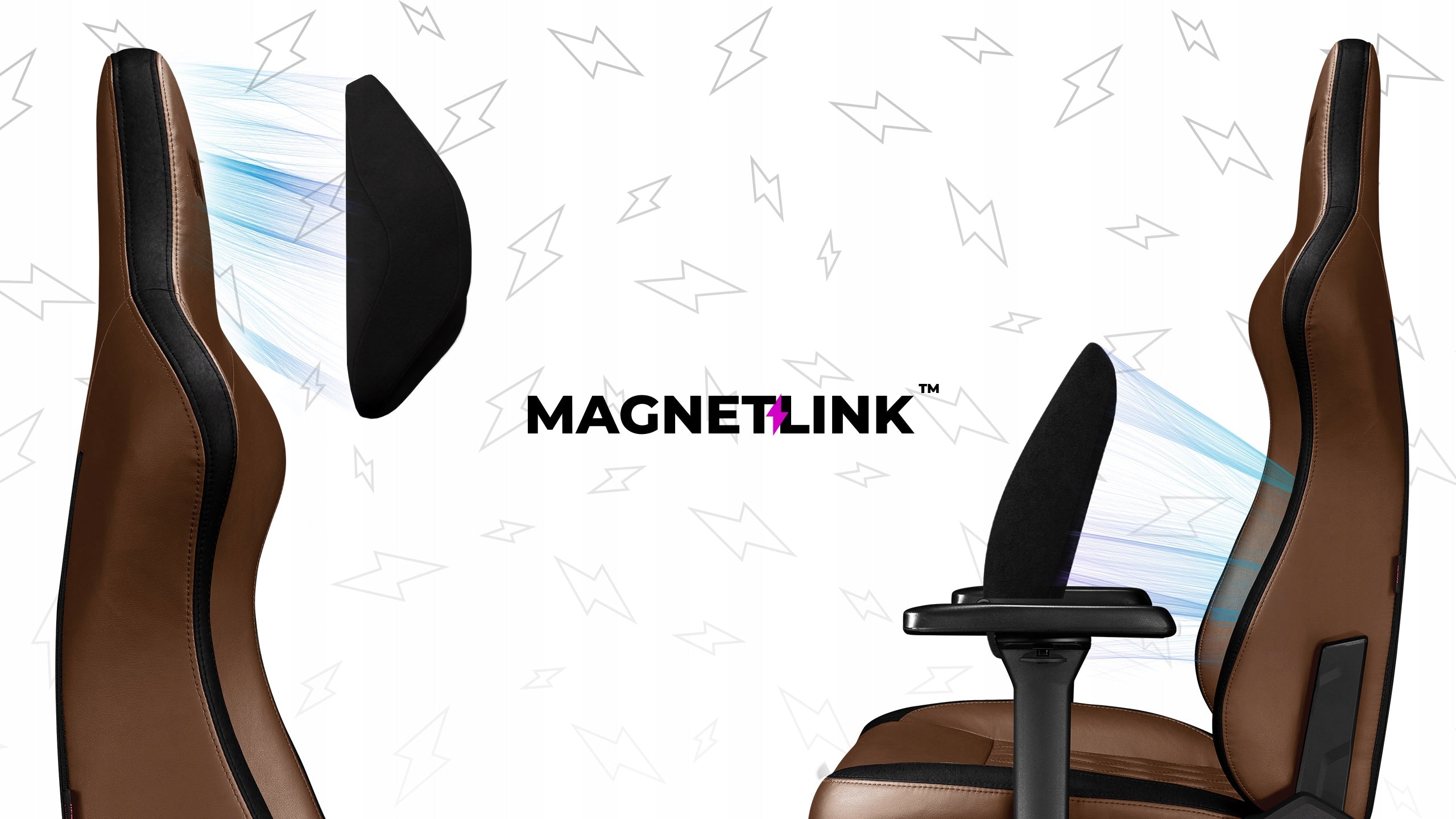 Office Chair Swivel Ergonomic Yumisu 2053 Magnetic Brown Packaging status original