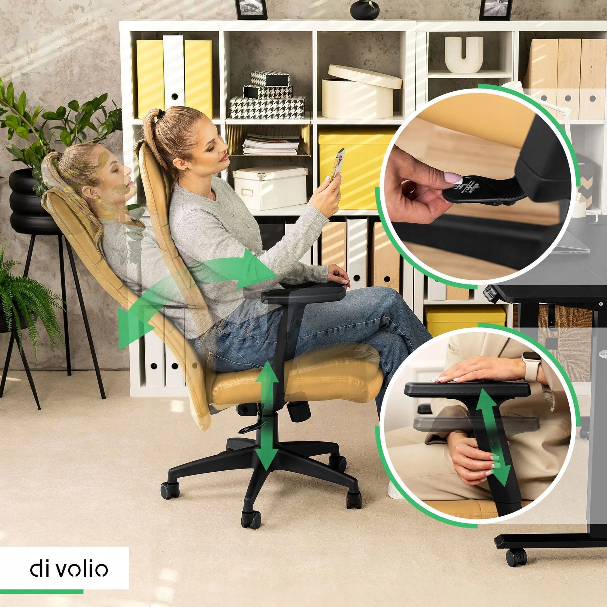 Office Chair Swivel Office Chair Adjustable Folding Ergonomic Medical device no