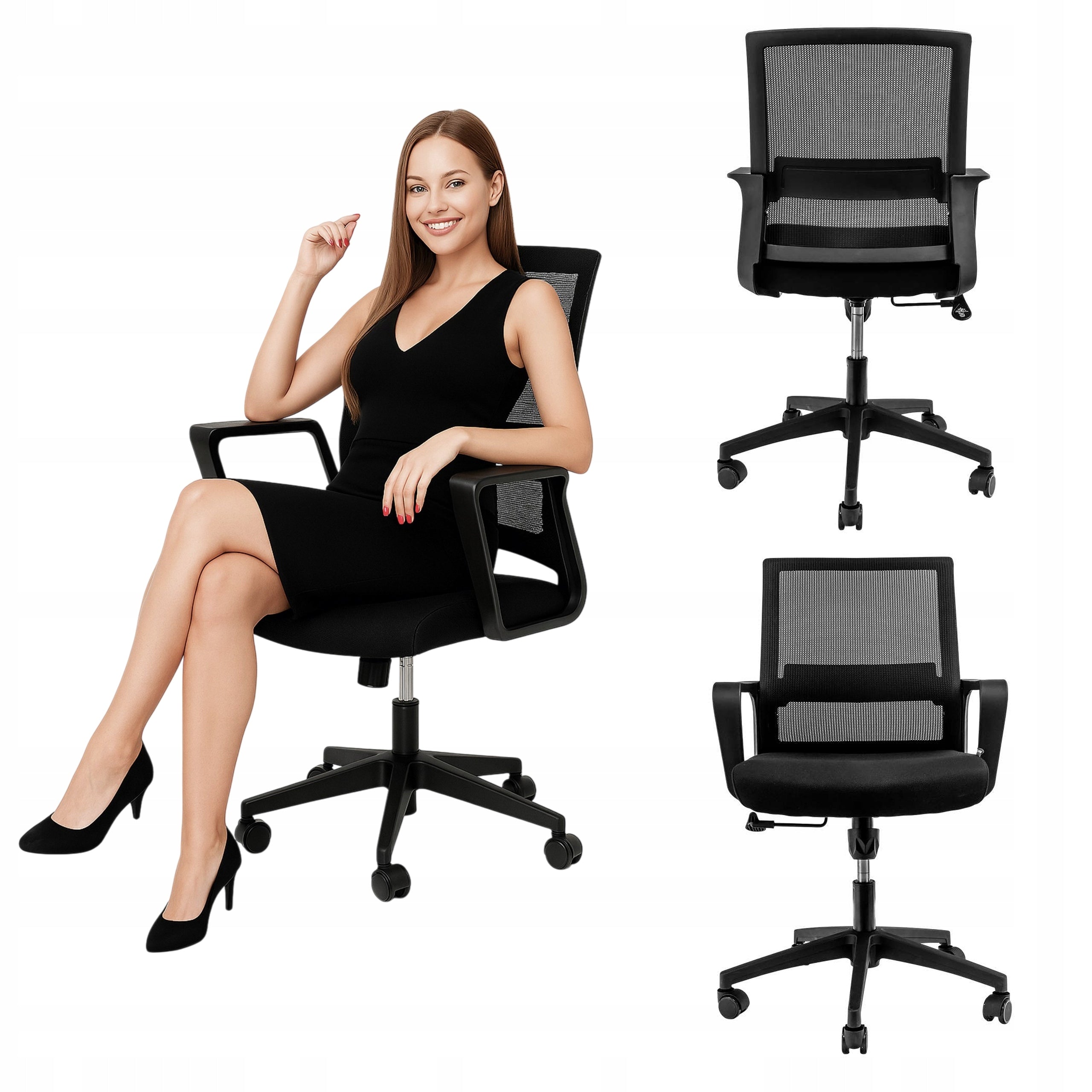 Office Chair Swivel Office Chair FURVERO Basic Adjustable Comfortable