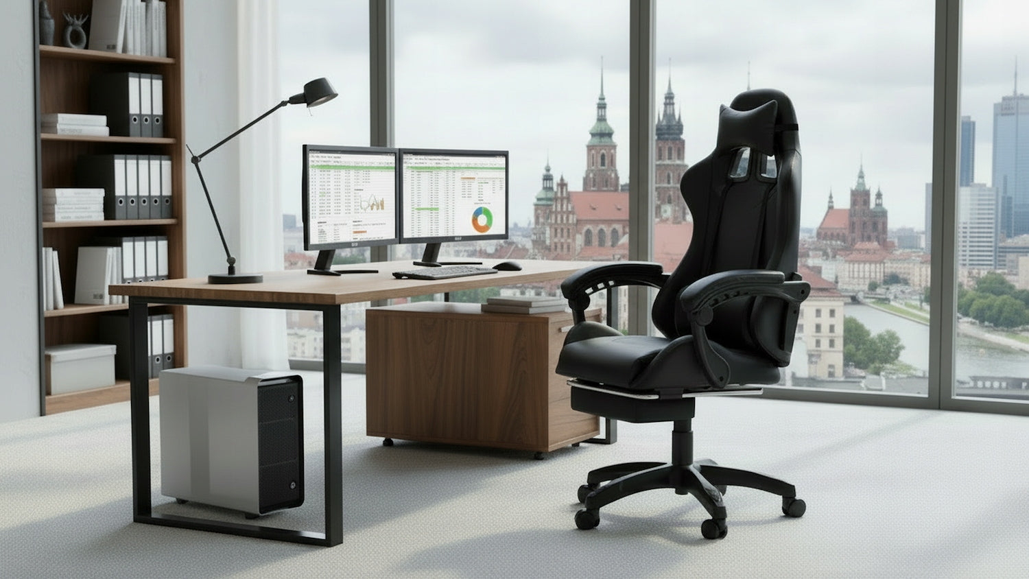 Office Chair Swivel Office Chair Modern Leather Black Manufacturer code 5905489745402