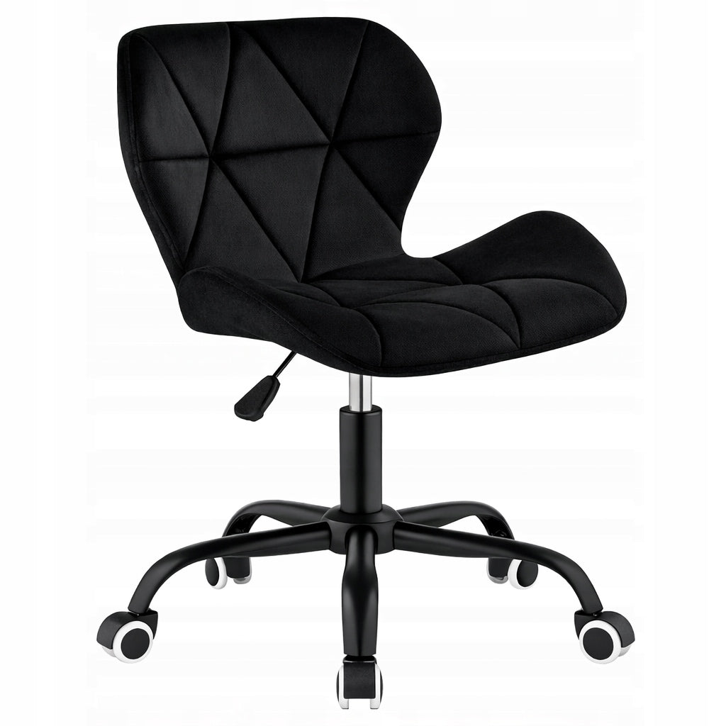 Office Chair Swivel Velour Black Desk Chair Dressing Table Cabinet Packaging status original