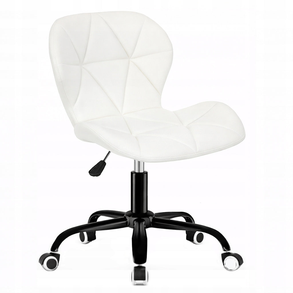 Office Chair Swivel White Eco Leather Desk Chair Dressing Table Cabinet Packaging status original