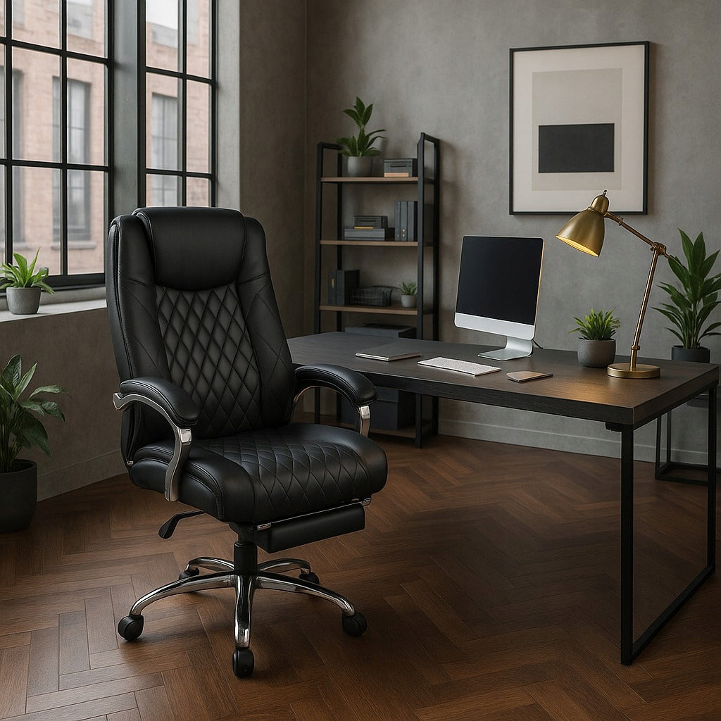 Office Chair Swivel With Massage Computer Desk Chair Black GIORGIO Packaging status original