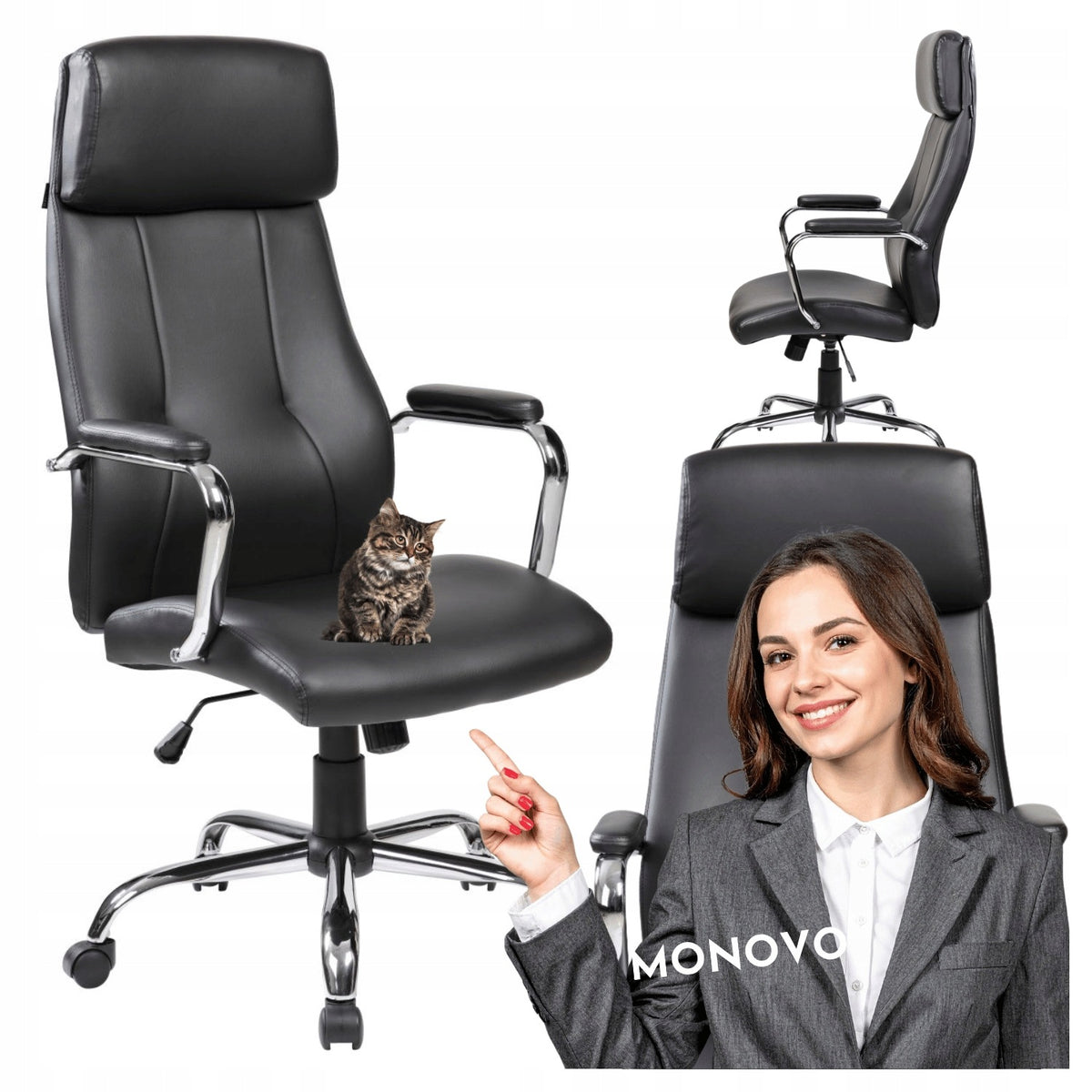 Office Chair TILT Mechanism for Cabinet Black Chrome OLSEN