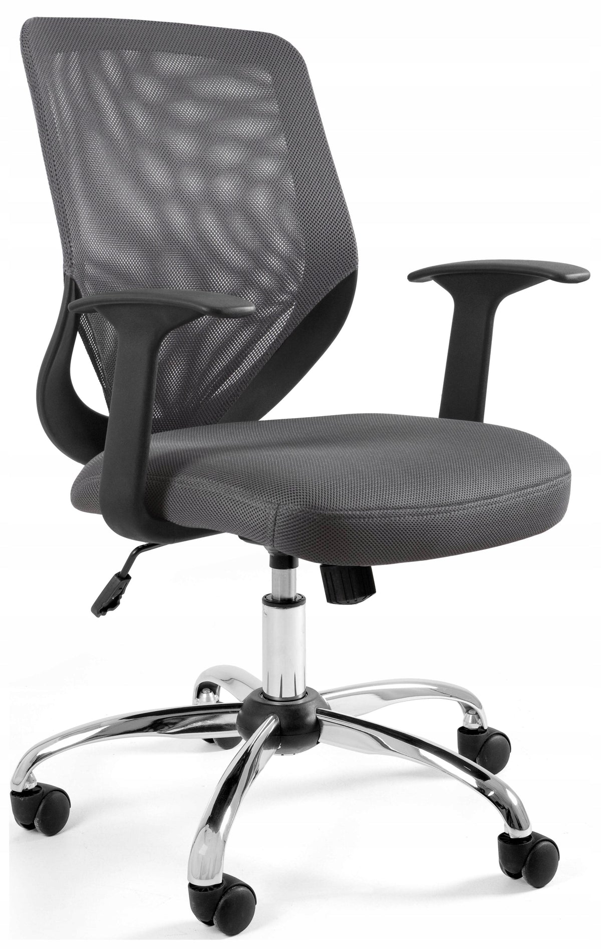 Office Chair TOMMY Ergonomic Grey Swivel Mesh Adjustable 130 kg