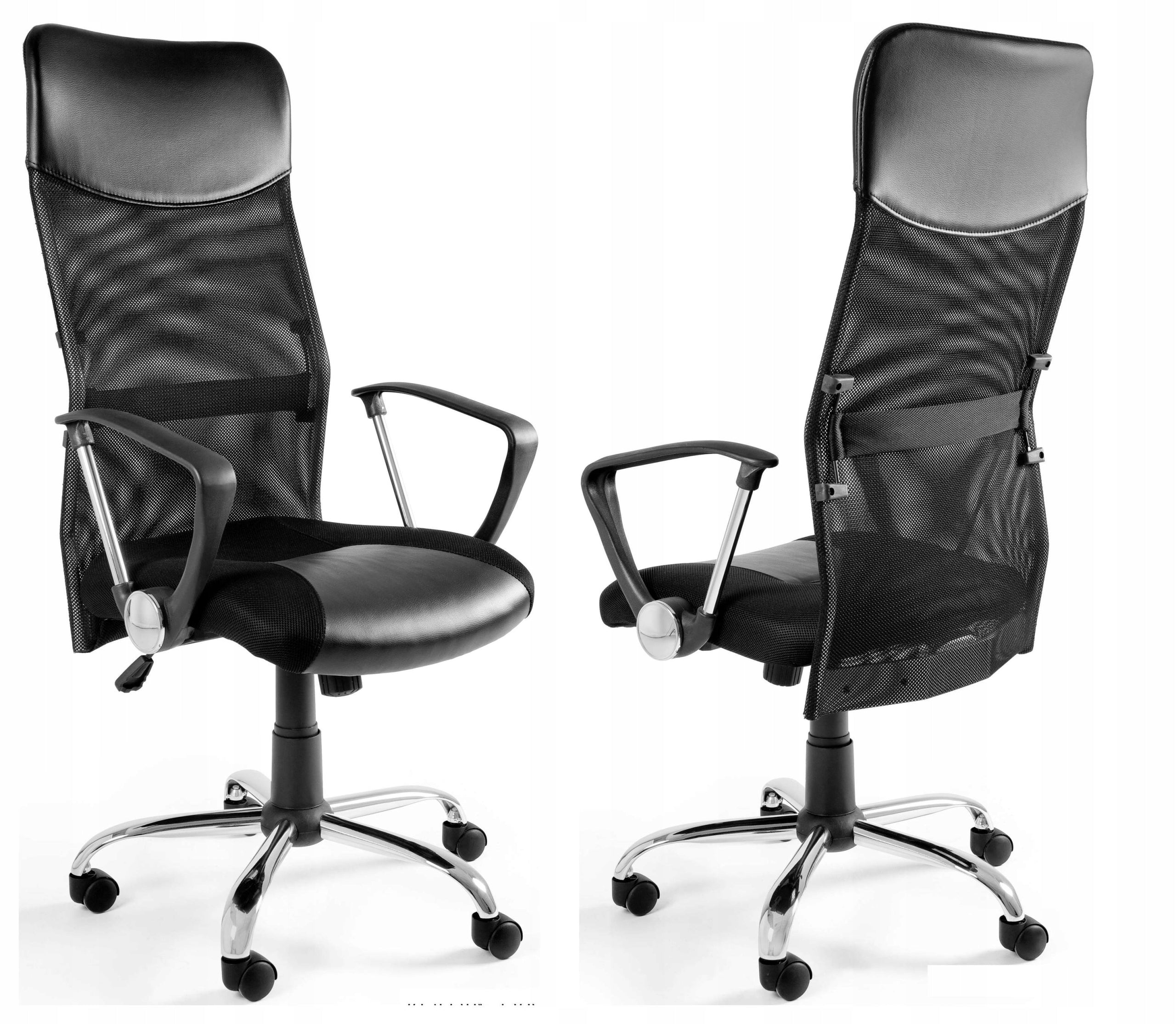 Office Chair VIPER Black Swivel Ergonomic Mesh and Fabric 130kg Brand Unique