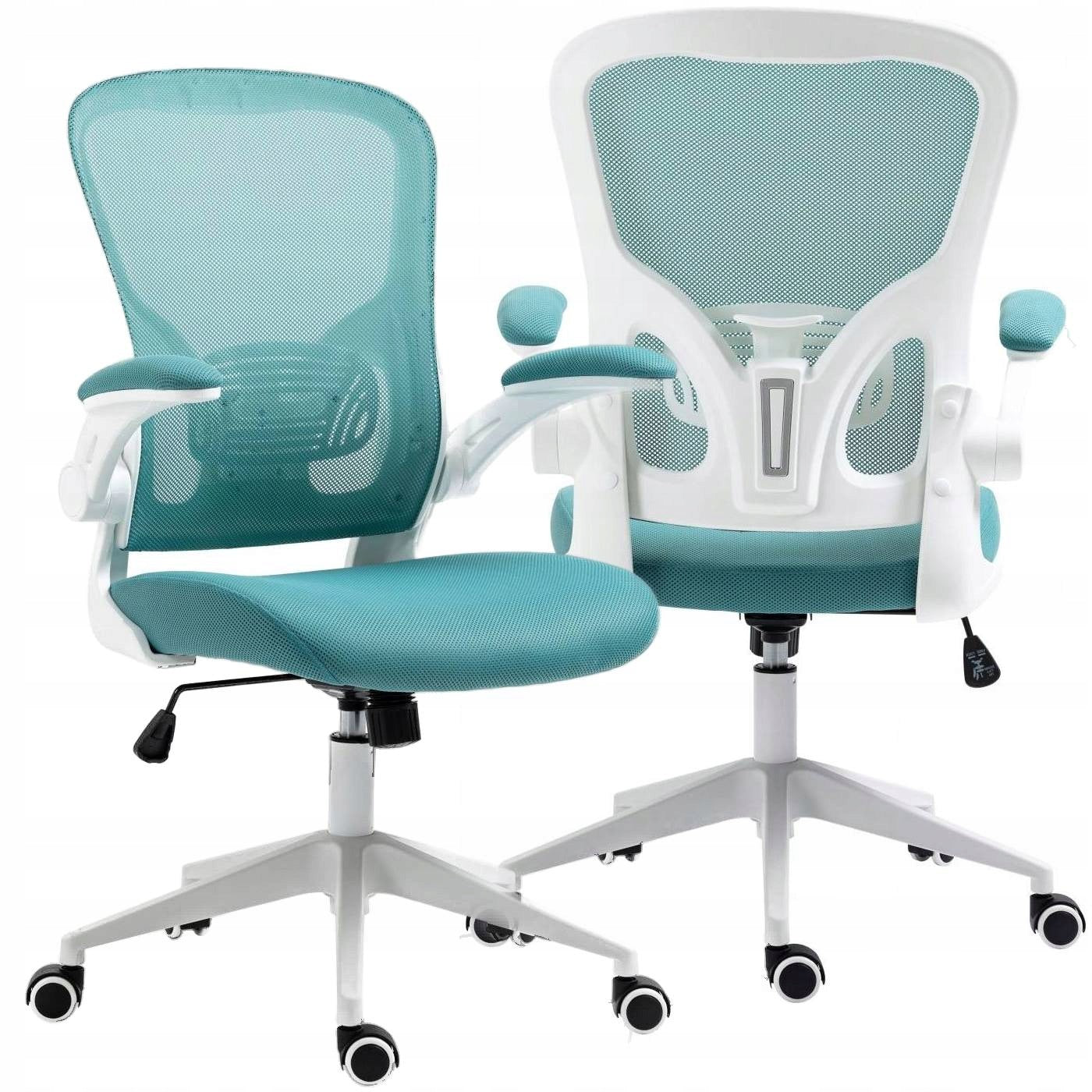 Office Chair Youth Armchair TWISTER Turquoise Swivel Breathable