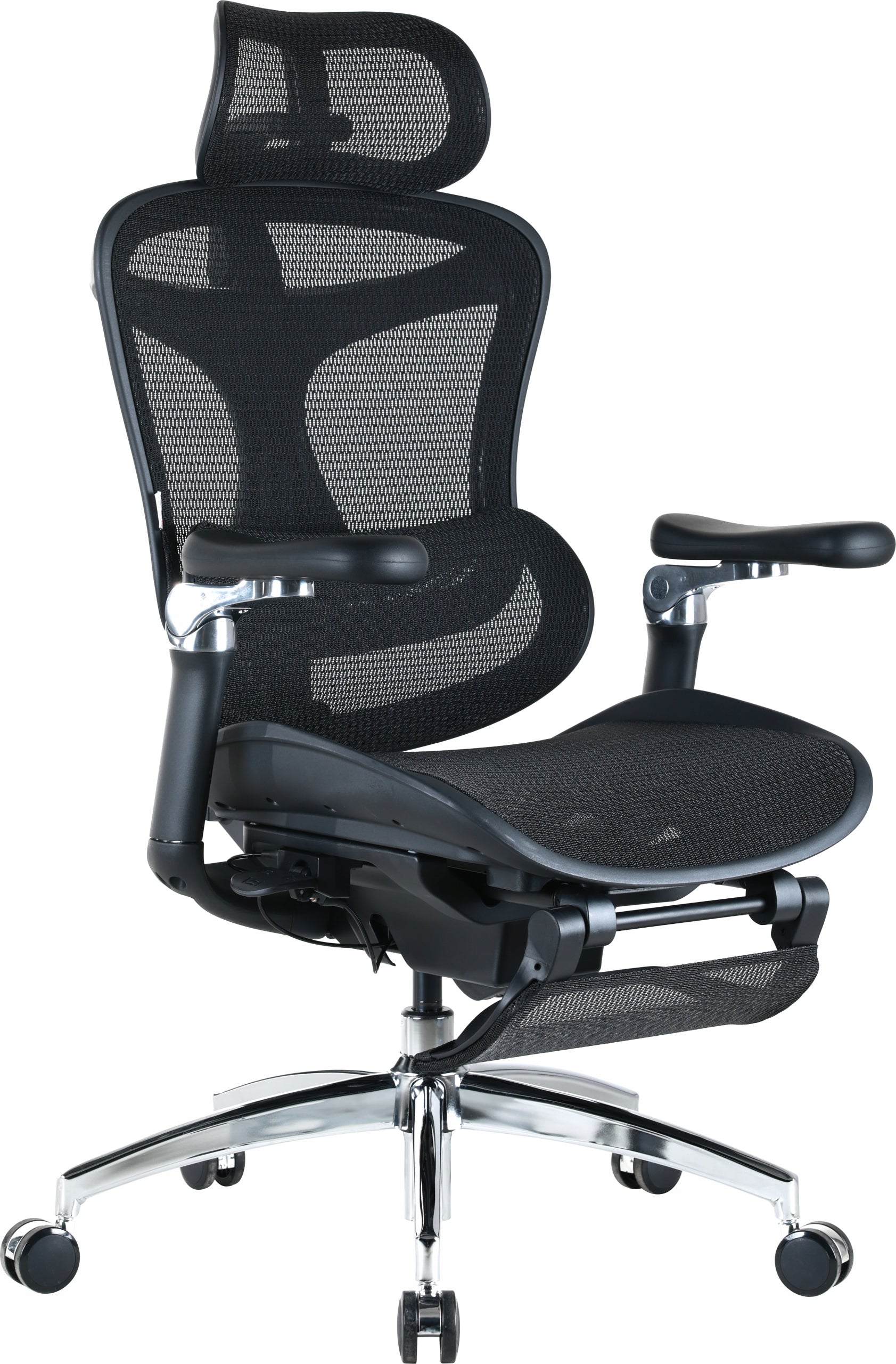 Office Chair with Footrest Sihoo DORO C300 Pro Mesh Black with footrest Packaging status original