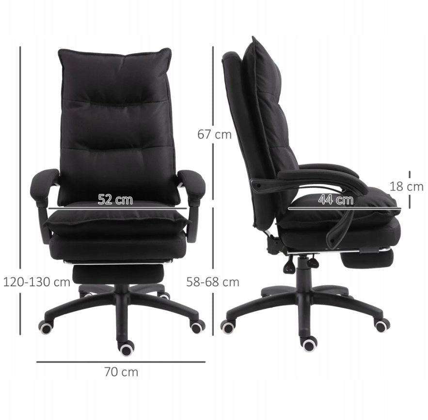 Office Chair with Massage Rotating Massage Function with Height Adjustable Brand Vinsetto