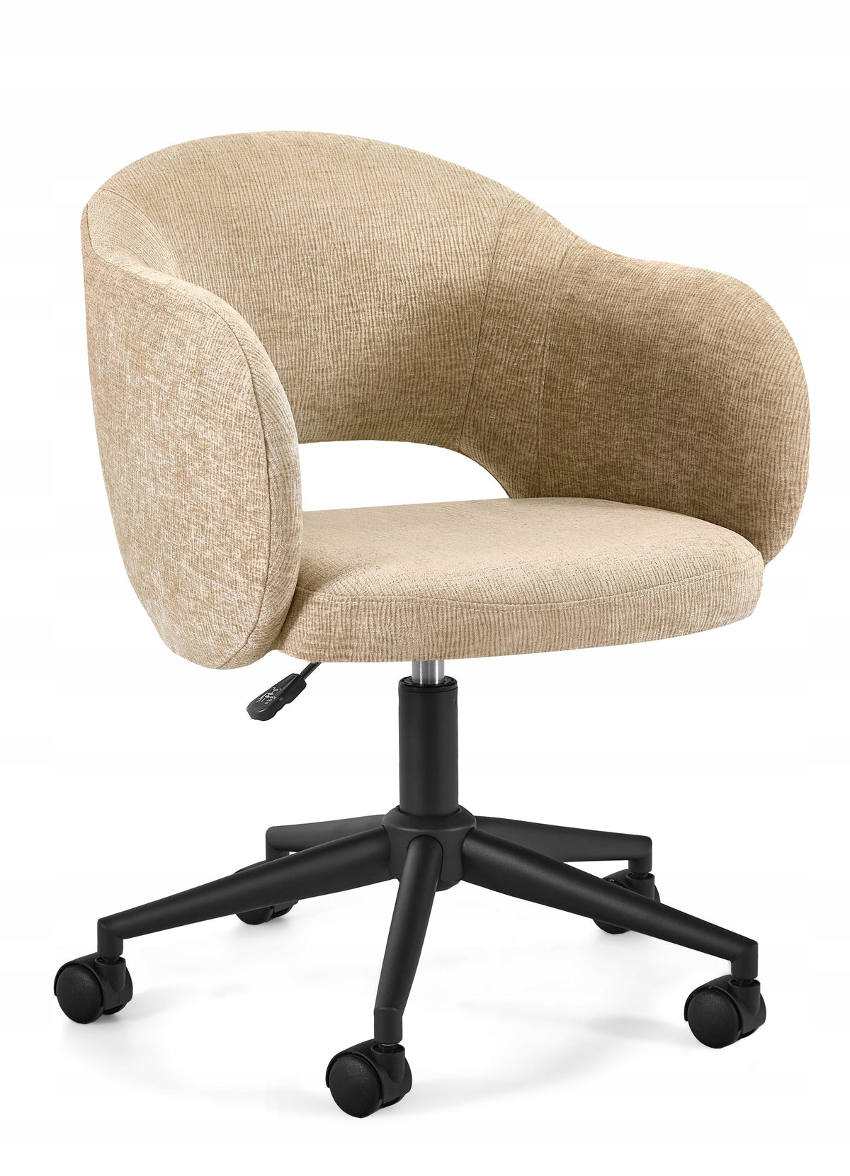 Office Desk Chair STILO Beige Swivel Fabric Chair 130kg