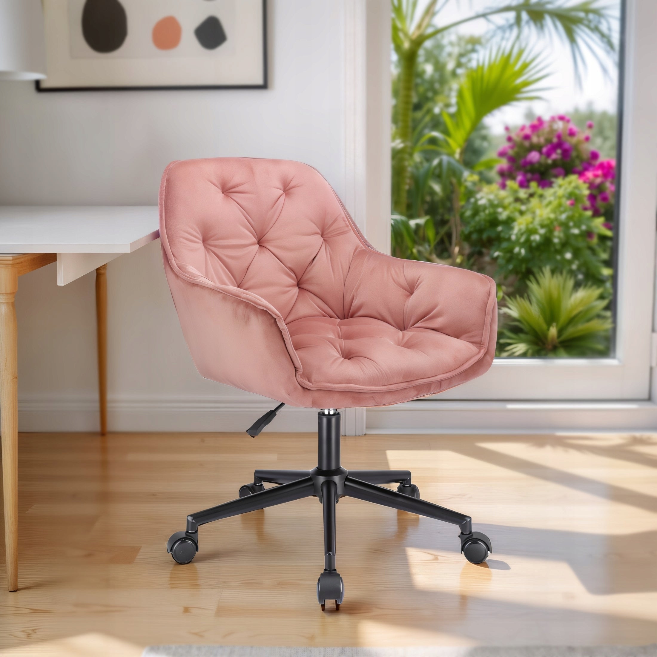 Office Desk Chair SWIVEL CHAIR Velour LARGO Adjustable JUMIhome Brand Jumi