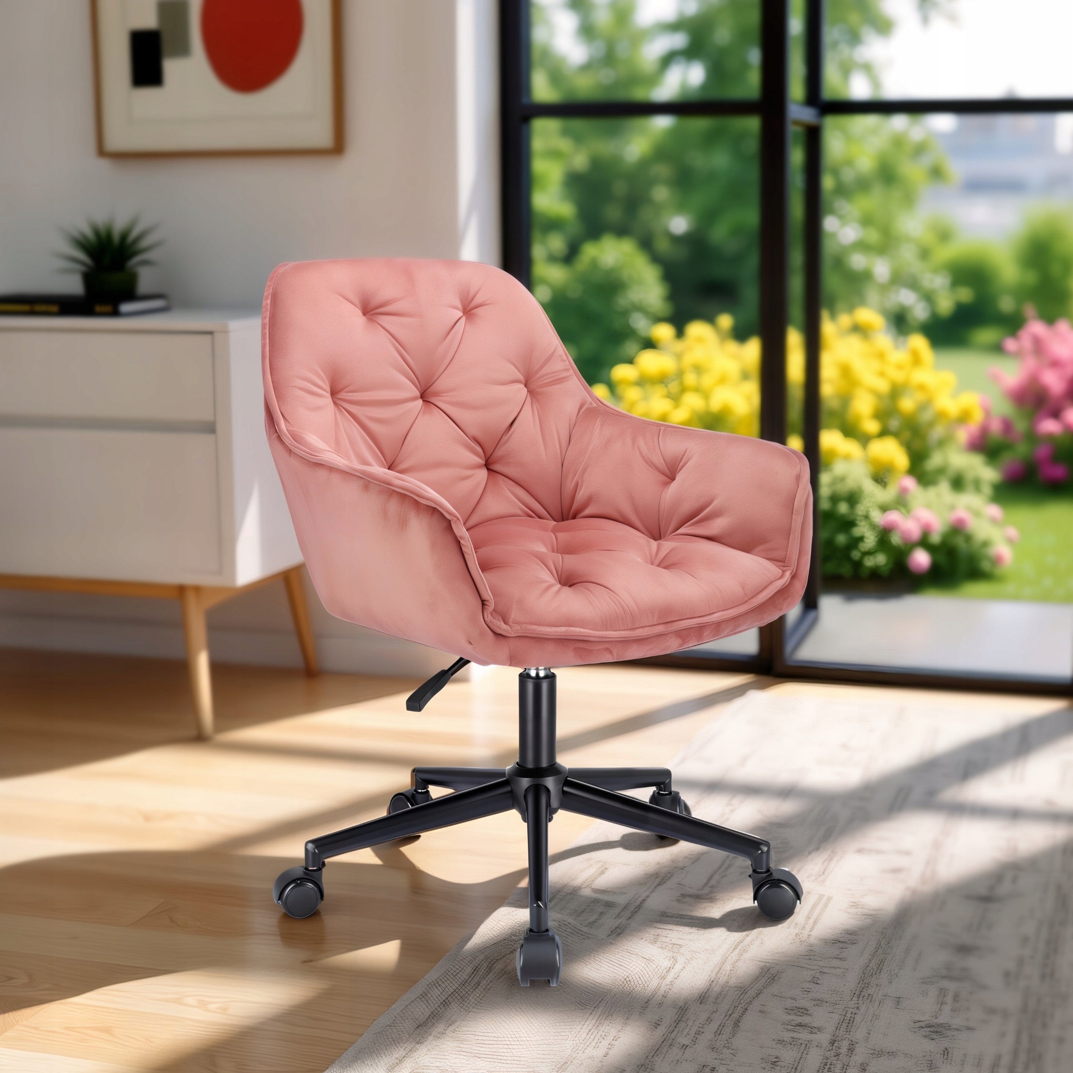 Office Desk Chair SWIVEL CHAIR Velour LARGO Adjustable JUMIhome Manufacturer code CM-598515