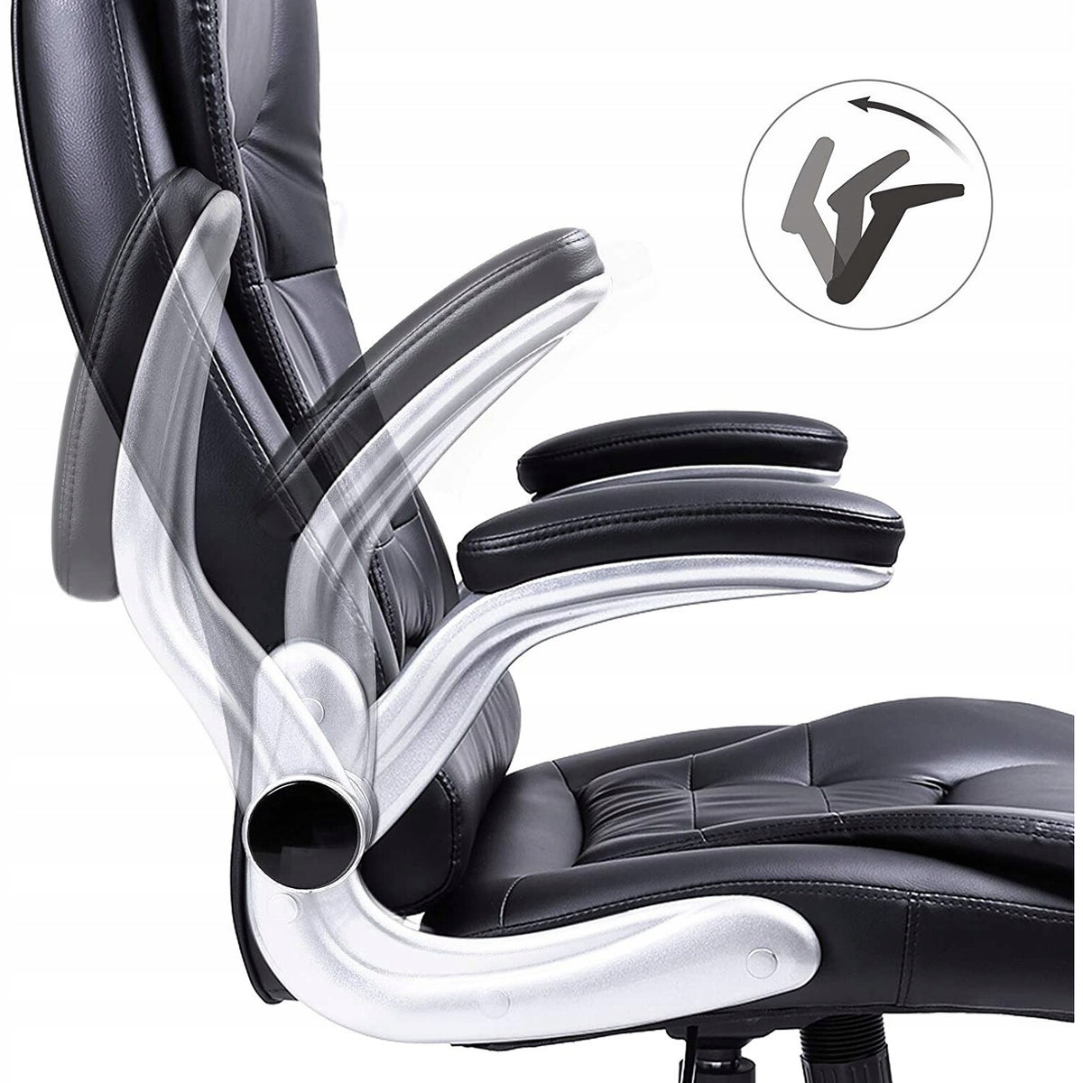 Office/Game Chair, Synthetic Leather, Black Brand Songmics