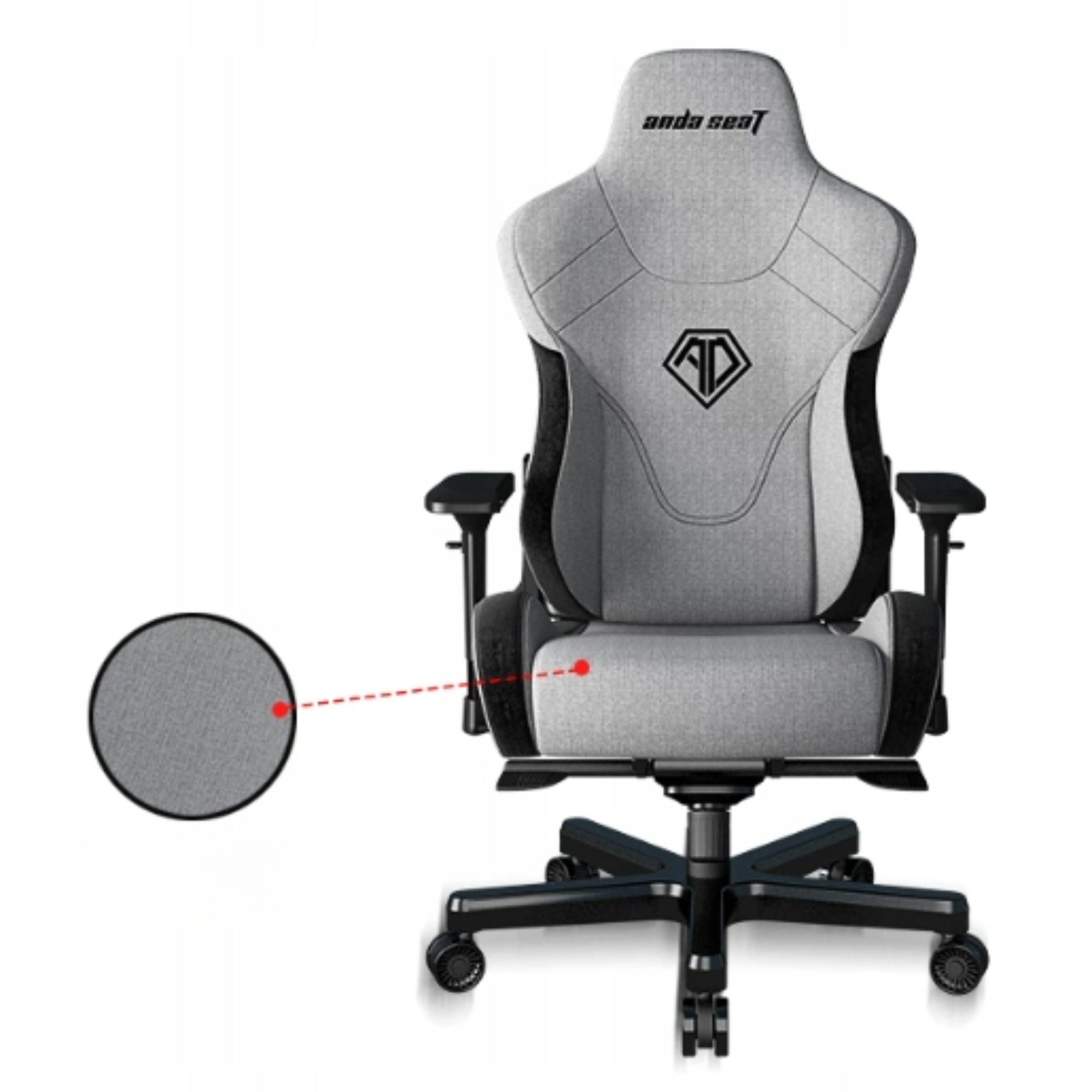Office Gaming Chair Anda Seat T-Pro 2 XL Grey Swivel Material Packaging status original