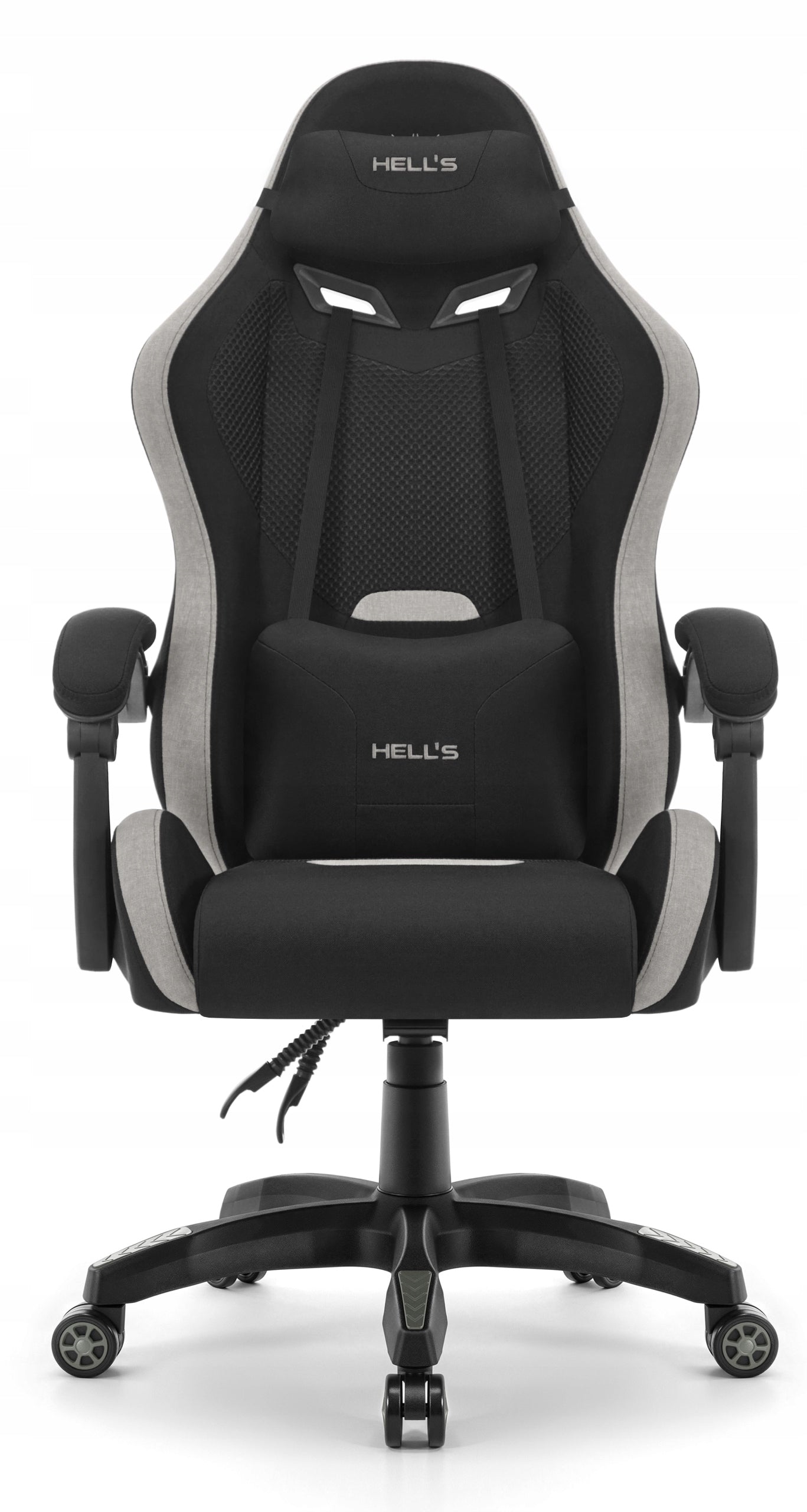Office Gaming Chair Hell's Chair HC-1012 Black Grey Suede Fabric EAN (GTIN) 5907196011047