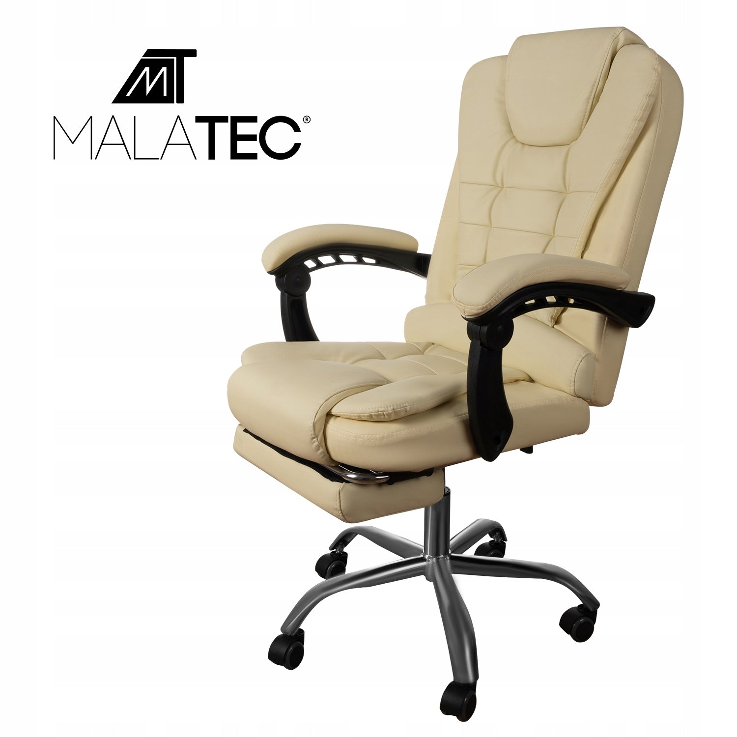 Office Swivel Chair Desk Swivel Chair Beige with Footrests EAN (GTIN) 5900779949317
