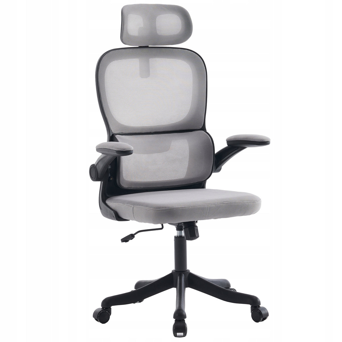 Office Swivel Chair Ergonomic Rocking Desk Chair Grey