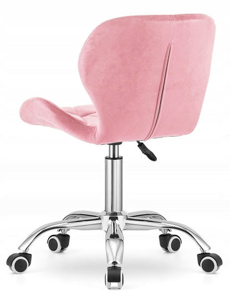 Office Swivel Chair on Wheels Swivel Chair for Dressing Table Pink Velour Manufacturer code Hoker Sisi