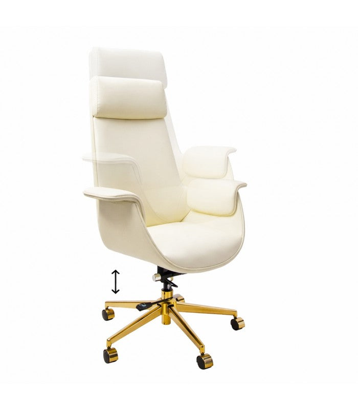 Office chair ADMIRAL beige gold base Medical device no