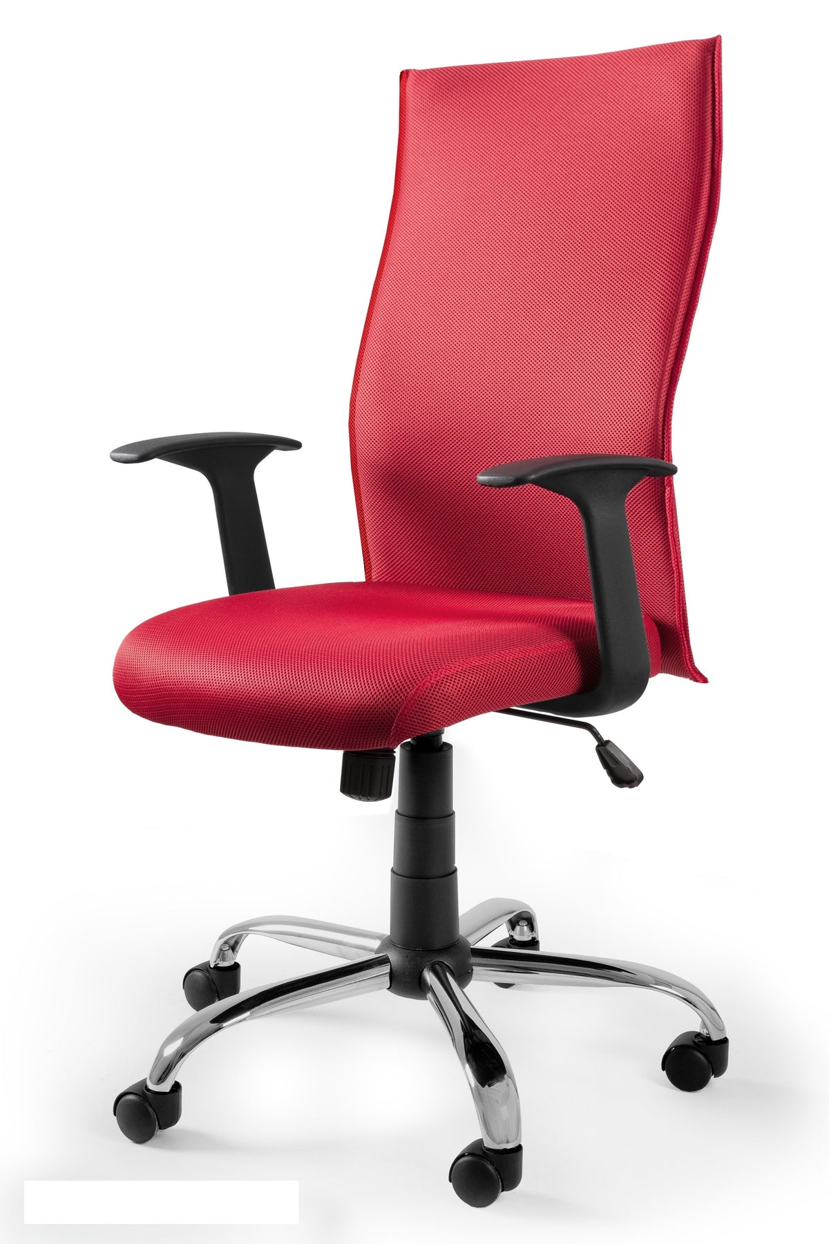Office chair BLACK ON BLACK red swivel combining comfort and style Manufacturer code W-93A-PS-2