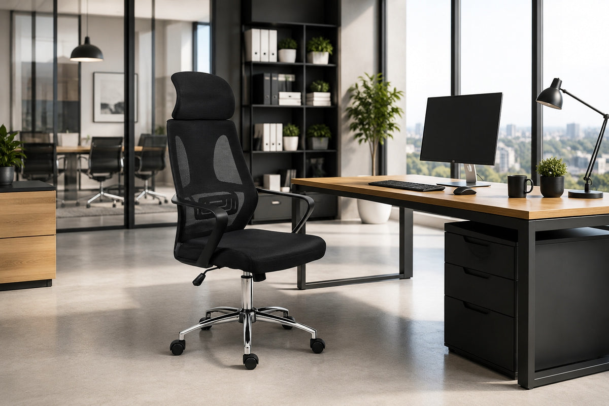 Office chair COLT swivel chair ergonomic black Medical device no