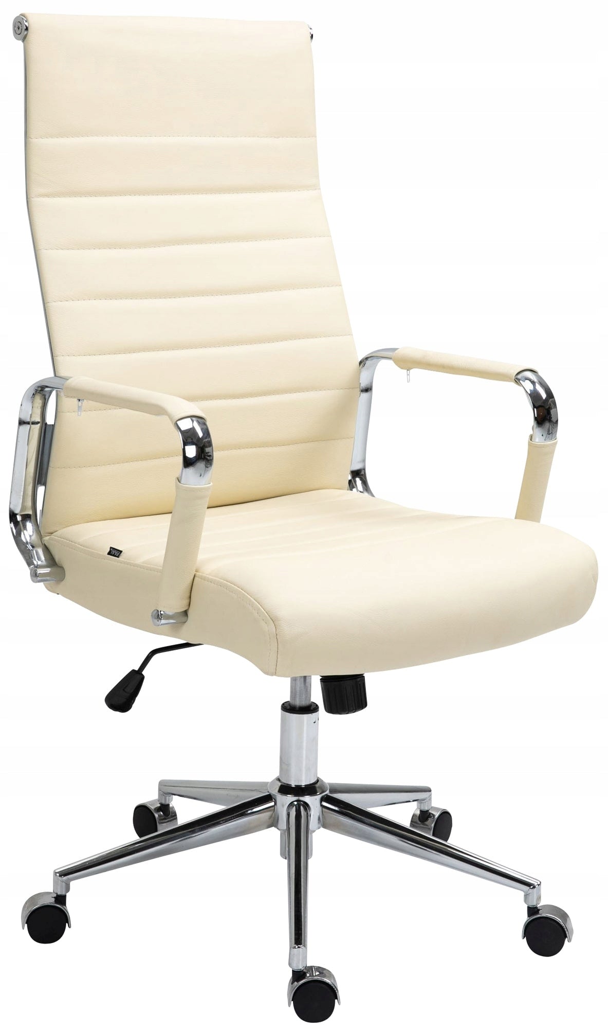 Office chair Columbus genuine leather, cream