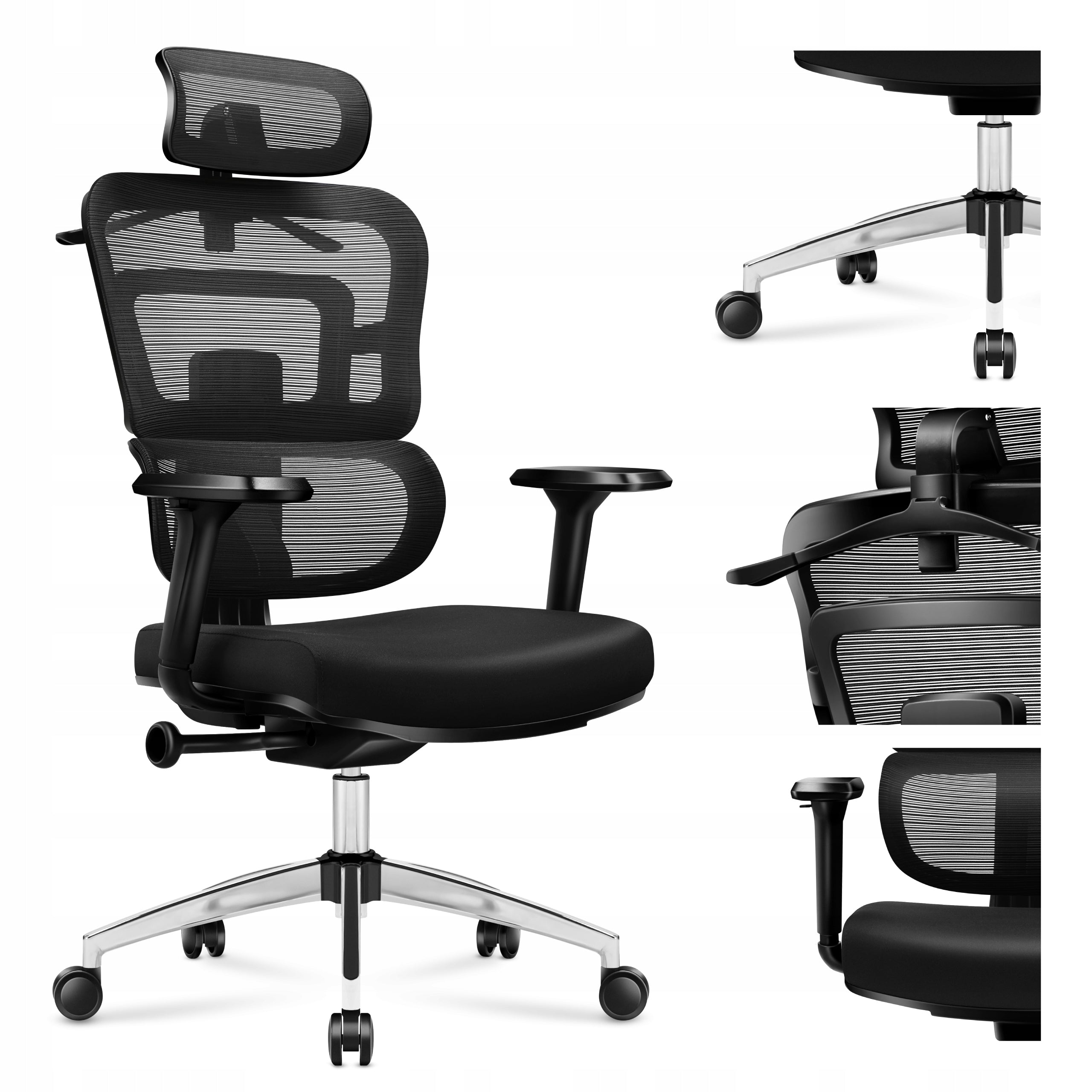 Office chair ERGONOMIC swivel adjustable Lumbar Support up to 150kg