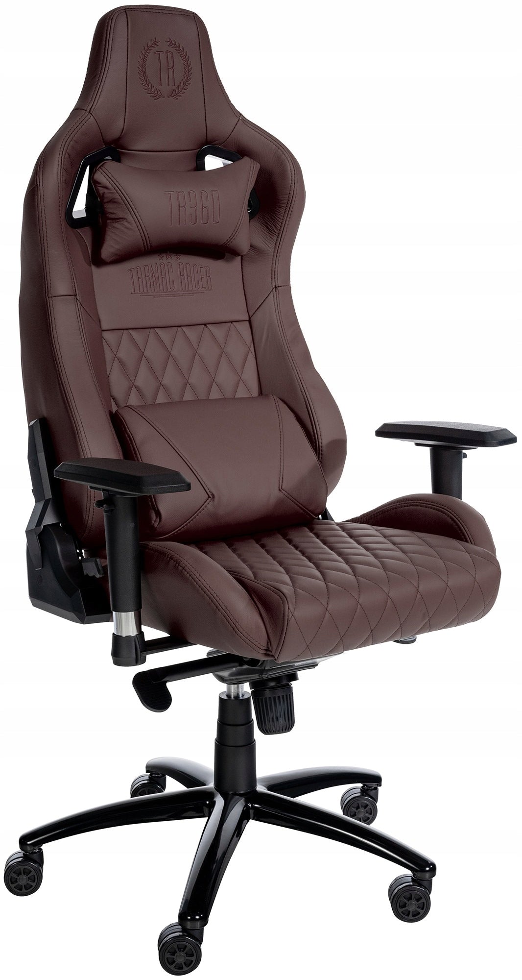 Office chair Keren genuine leather, brown