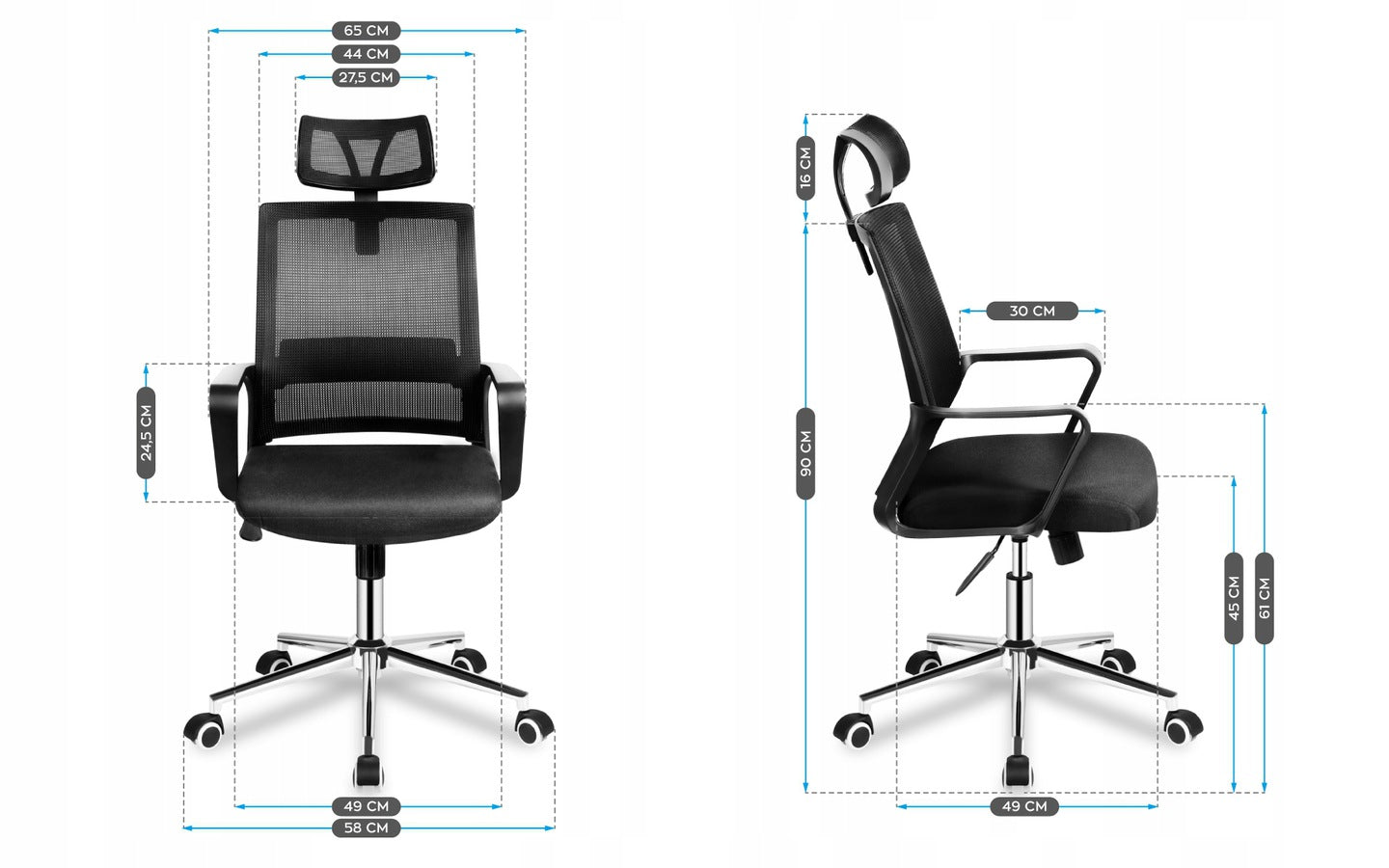 Office chair MarkAdler Manager 2.1 Black Brand Markadler