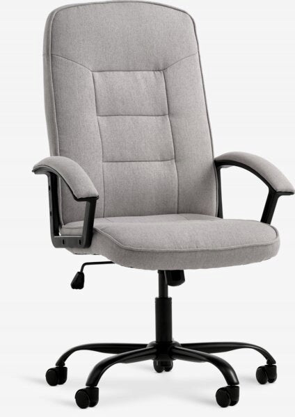 Office chair SKODSBORG grey fabric/black