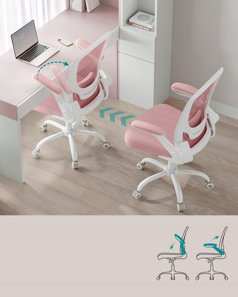 Office chair SONGMICS - pink, swivel, ergonomic, adjustable Manufacturer code OBN037R01
