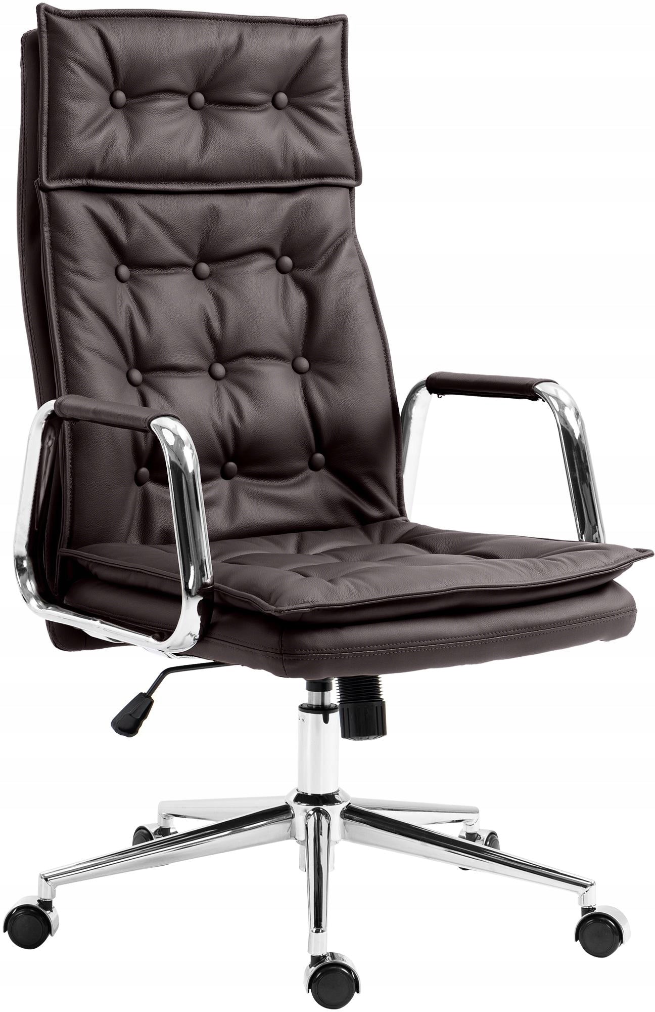Office chair Sotira genuine leather, brown