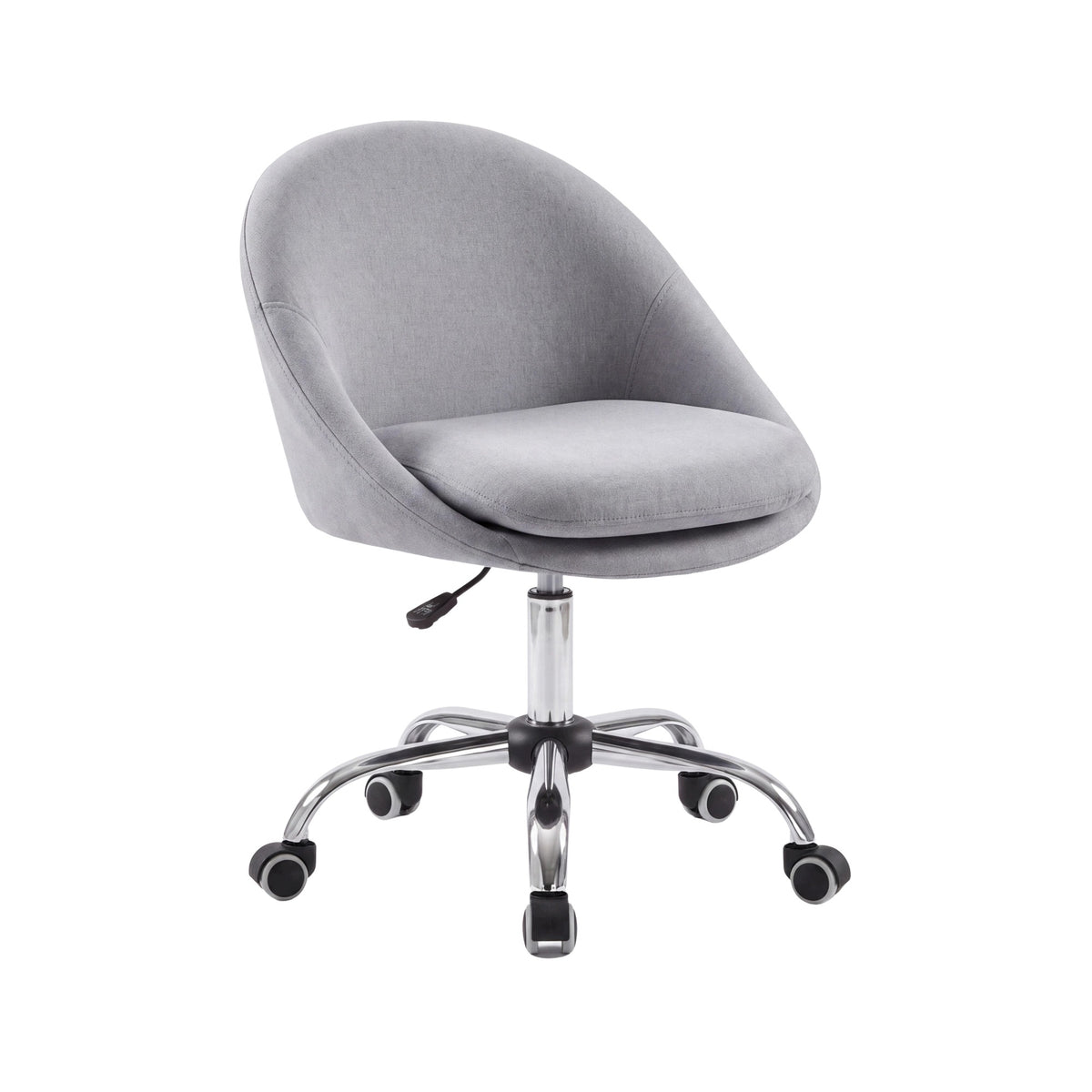 Office chair Swivel chair Upholstered linen and cotton Spacetronik grey