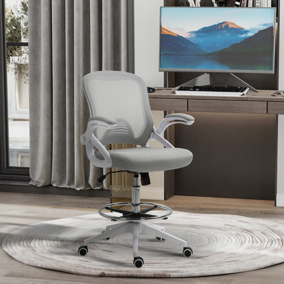 Office chair Vinsetto, office chair, standing function, with footrest Manufacturer code 921-190V00LG