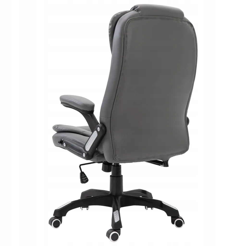 Office chair, anthracite, faux leather Furniture depth 71 cm