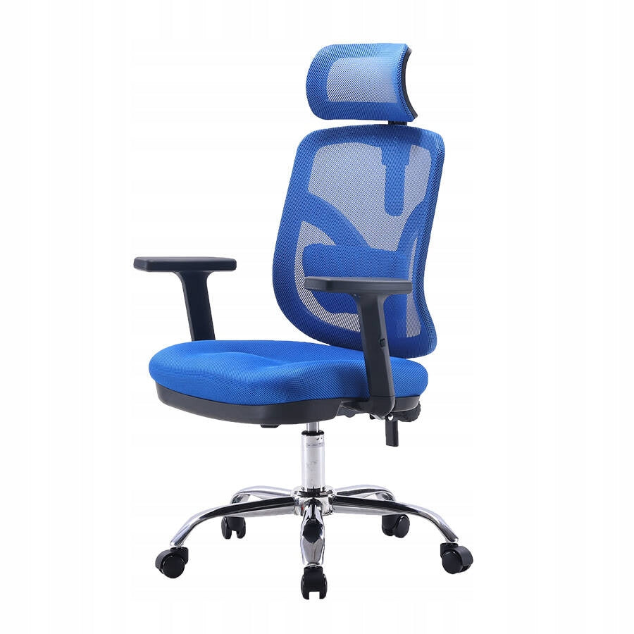 Office chair ergonomic swivel chair blue adjustable BHP M56 Packaging status original