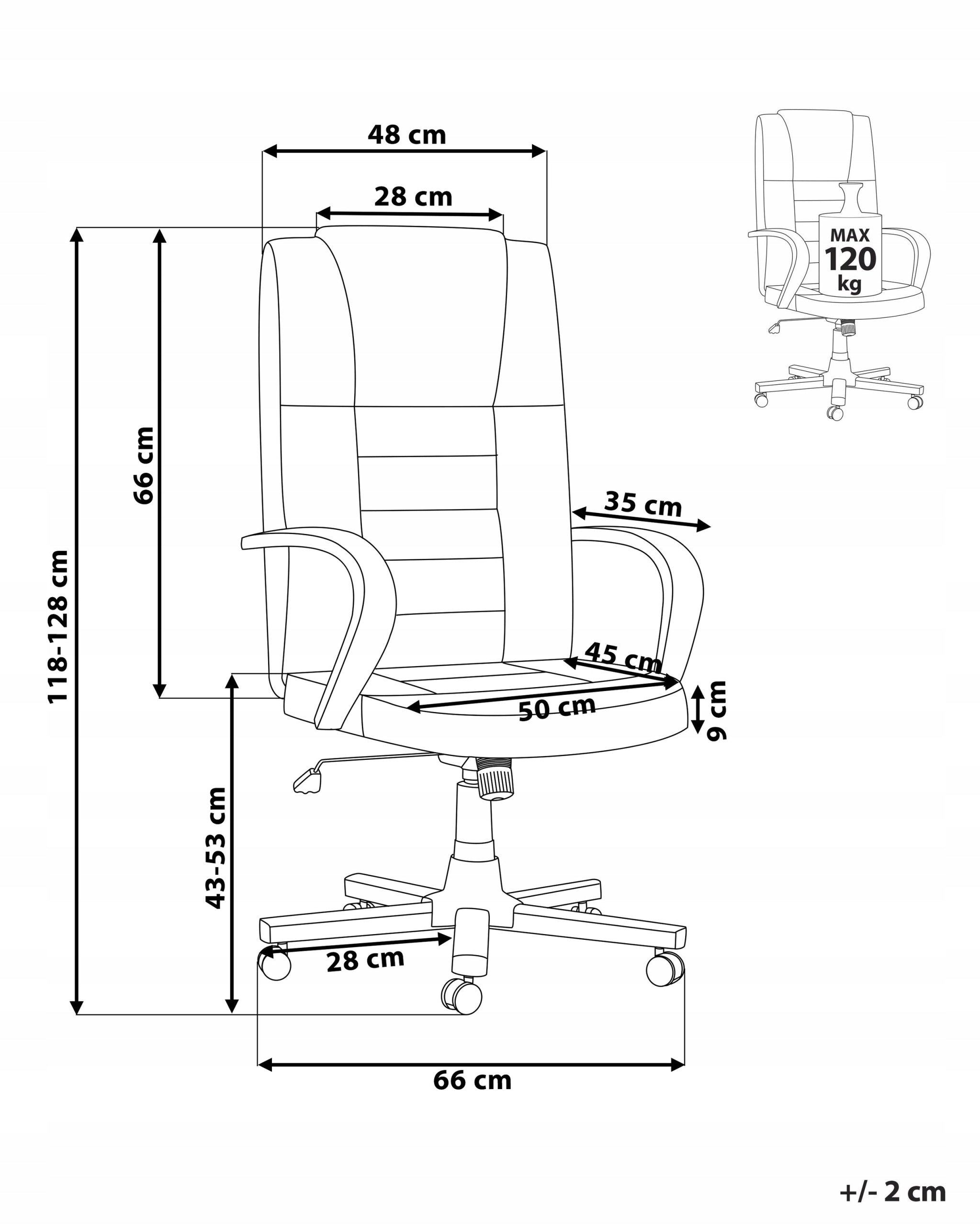 Office chair leather massage black Medical device no