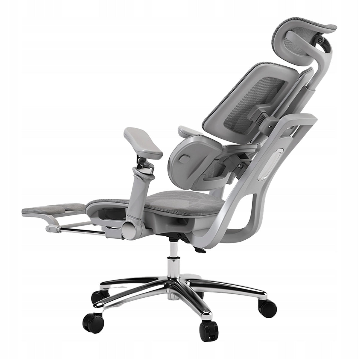 Office chair mesh ERGONOMIC Rotating grey Adjustable Spacetronik Medical device no
