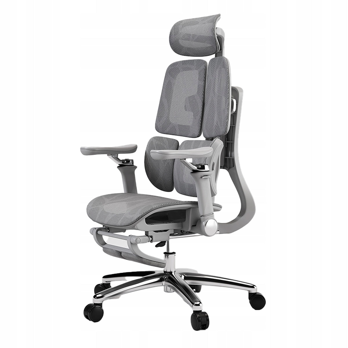 Office chair mesh ERGONOMIC Rotating grey Adjustable Spacetronik