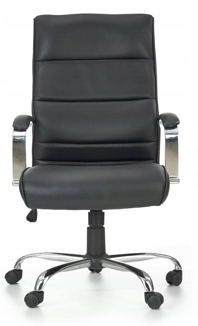 Office chair office TEXAS black leather / pvc TILT swivel