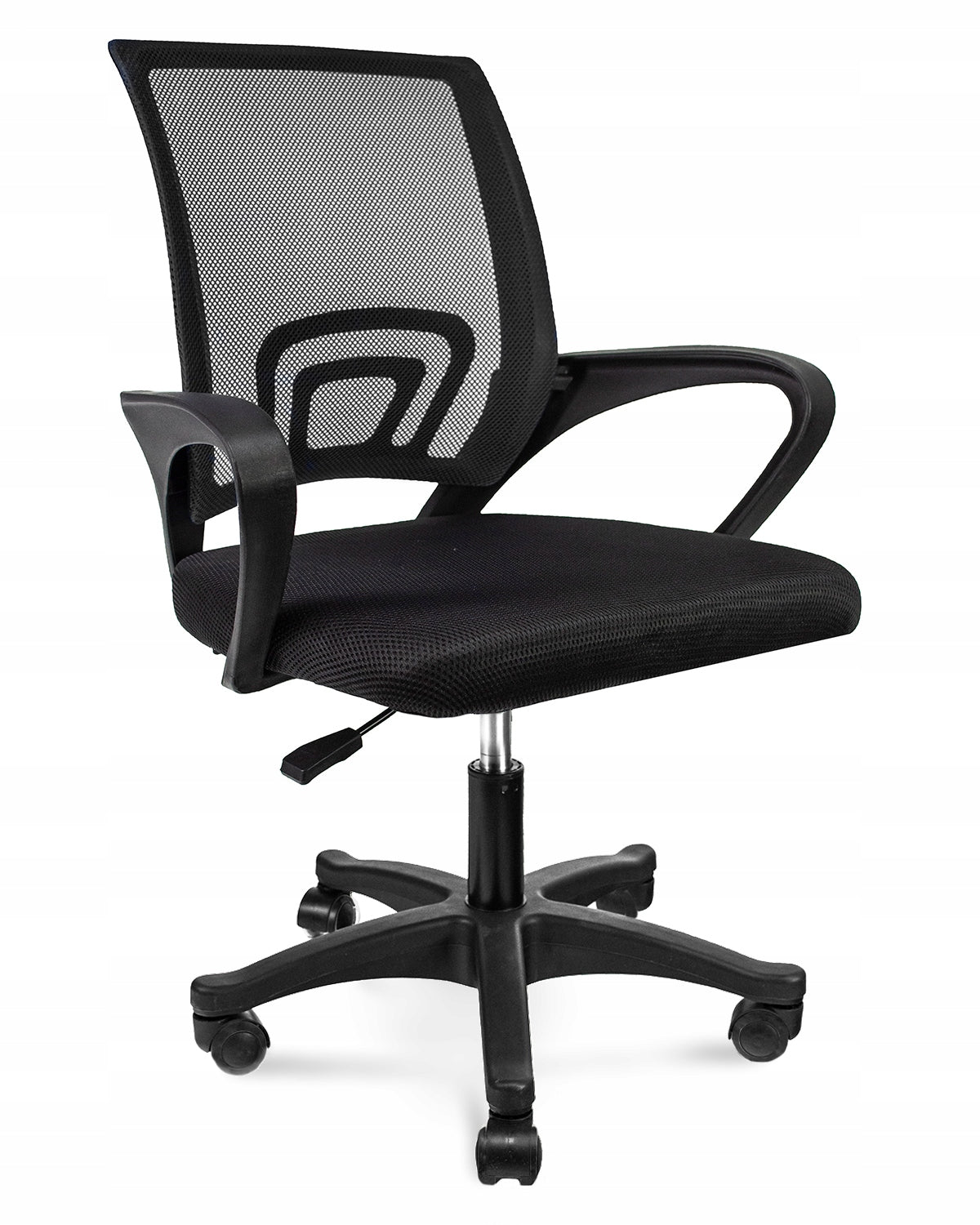 Office chair on wheels SWIVEL ergonomic desk SMART black JUMI Brand Jumi