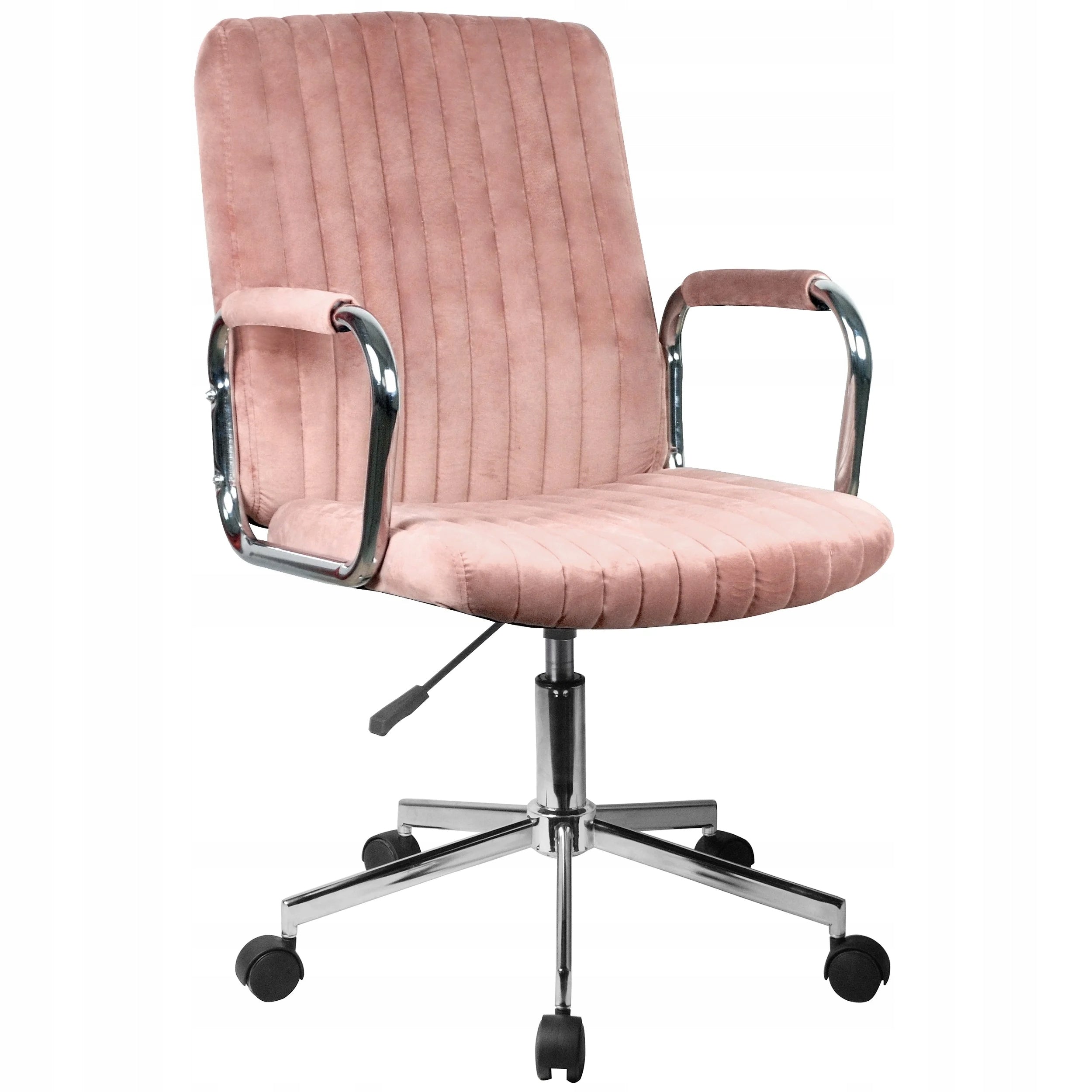 Office chair pink velour FD-24 adjustment 51x61 cm
