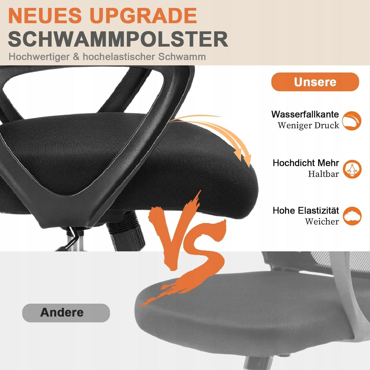Office chair swivel chair COMFORTABLE BLACK DUMOS Ergonomic HOME OFFICE Packaging status original